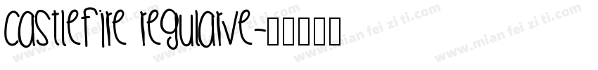 Castlefire RegularVe字体转换